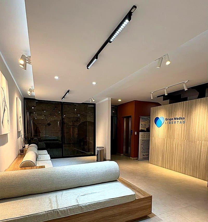 Sala de espera de Grupo Médico Libertad